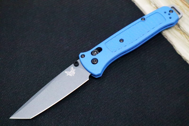 Benchmade 537GY Bailout Custom - CPM-3V Tanto Blade / Patriot Blue Cerakoted Handle Scales
