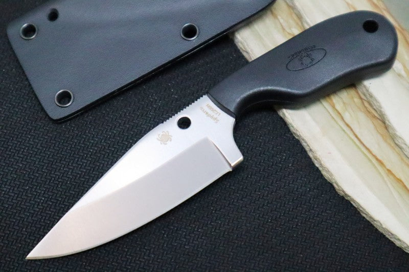 Spyderco Subway - Black FRN (Reinforced Fiberglass Nylon) Handle / Bowie Blade / LC200N Stainless Steel FB48PBK