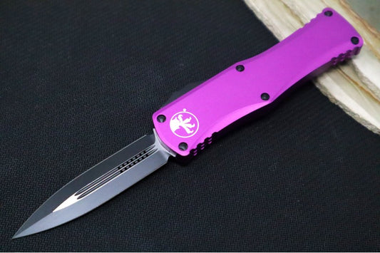 Microtech Hera OTF - Double Edge / Black Blade / Violet Aluminum Handle 702-1VI