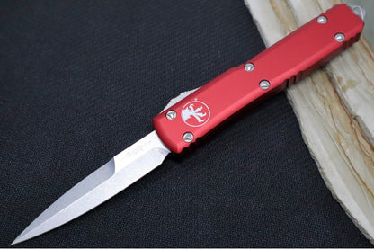 Microtech Ultratech OTF - Bayonet Edge / Stonewash Blade / Red Body 120-10RD