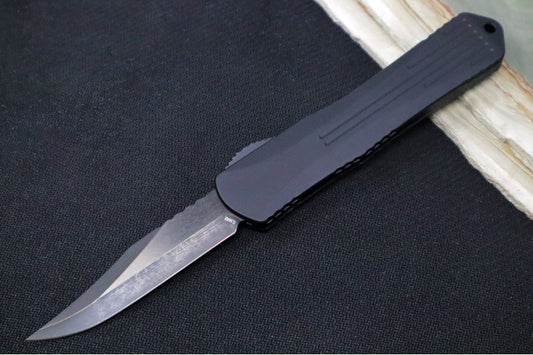 Heretic OTF | 3.70" Bowie Blade in a Black DLC Finish | Northwest Knives