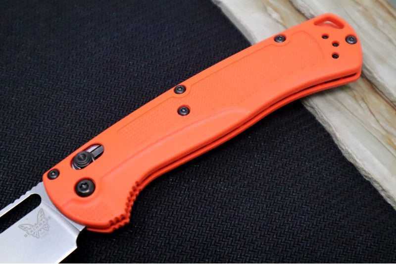 Benchmade 15535 Taggedout Manual Folder - CPM-154 Steel / Clip Point Blade / Orange Grivory Handle - Northwest Knives