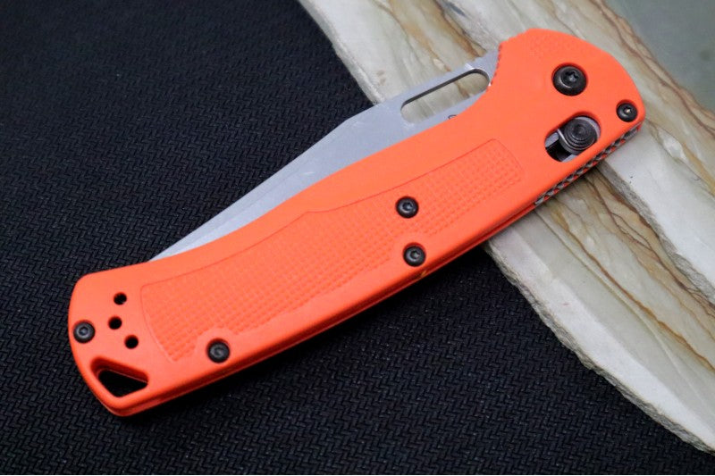 Benchmade 15535 Taggedout Manual Folder - CPM-154 Steel / Clip Point Blade / Orange Grivory Handle - Northwest Knives