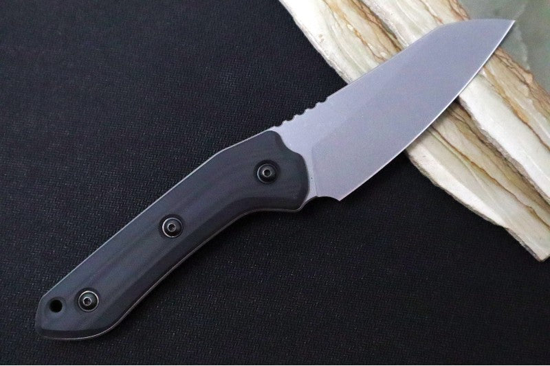 Schwarz Designs Overland - Black G-10 Handle / Magnacut Blade / Stonewash Finish / Black Kydex Sheath