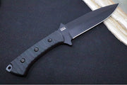 Tops Szabo Express - 1095 Steel / Black Canvas Micarta Handle / Kydex Sheath SZEX-01 - Northwest Knives