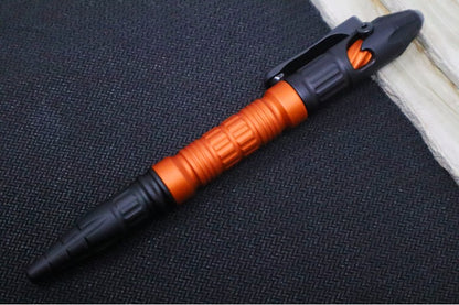 Heretic Knives Thoth Pen - Aluminum Handle / Orange Aluminum Extension Barrel / Orange Anodized Titanium Bolt H038-AL-OR