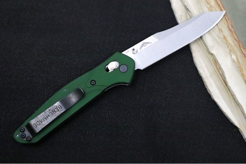 Benchmade 940 Osborne - Satin Blade / Green Handle - Northwest Knives