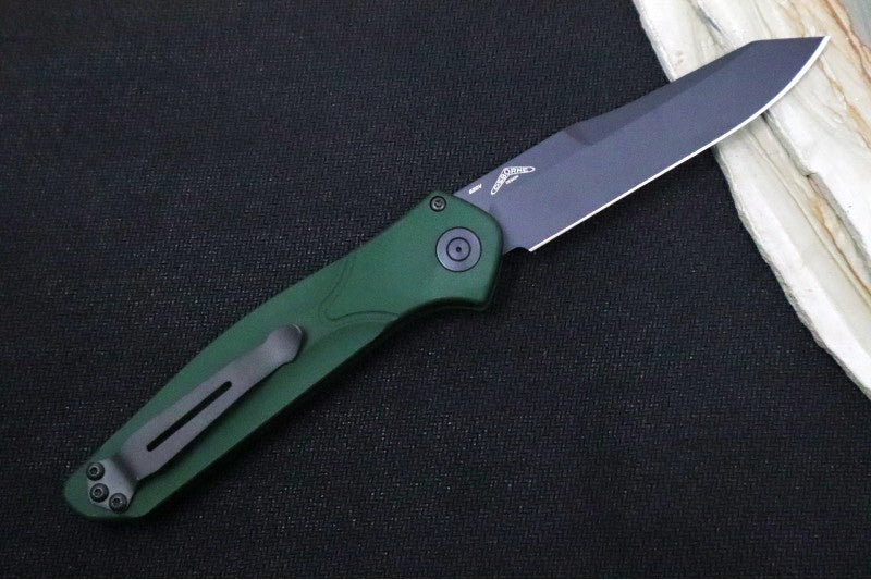 Green Handle Benchmade 9400bk Knife | Black Blade | Northwest Knives