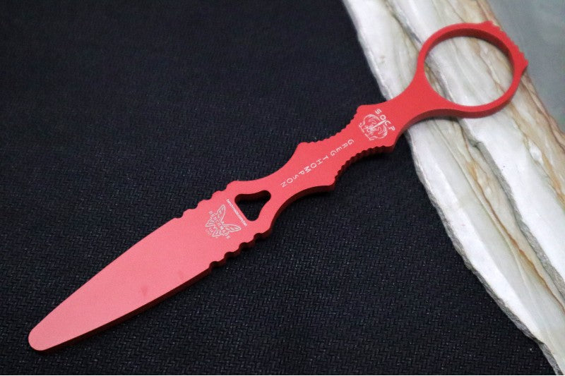 Benchmade 176BK-COMBO SOCP Dagger - Black Fixed Blade / Black Handle with Trainer