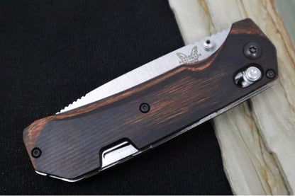 Benchmade 15060-2 Grizzly Creek - Satin Blade / Wood Handle
