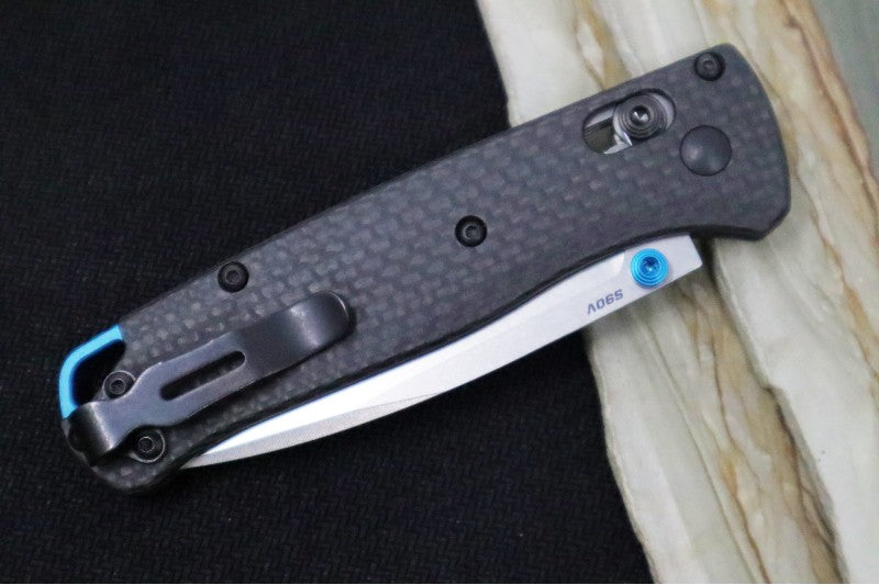 Benchmade 535-5 Knife With Black Carbon Fiber Handle & Partial Stainless Liners | Northwest Knives