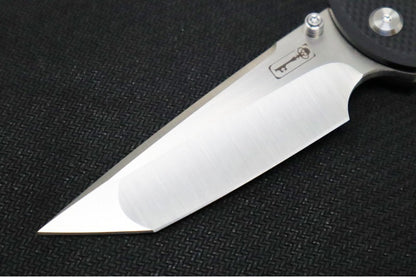 Chaves Knives Liberation - Black G-10 & Titanium Handle / Belt Finish / Tanto Blade / M390 Steel