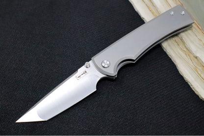 Chaves Knives Liberation - Full Titanium Handle / Belt Finish / Tanto Blade / M390 Steel
