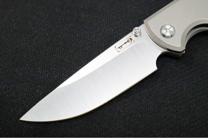 Chaves Knives Liberation - Full Titanium Handle / Belt Finish / Drop Point Blade / M390 Steel