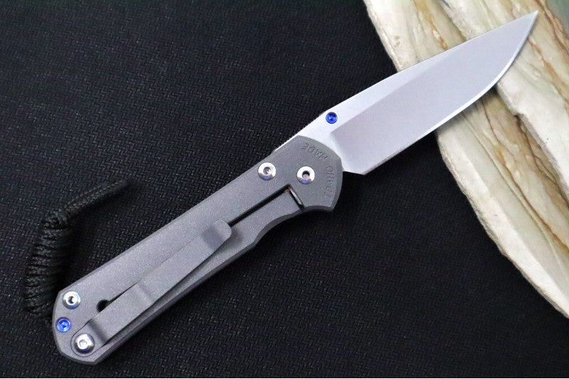 Chris Reeve Knives Small Sebenza 31 - Drop Point / CPM-Magnacut Steel / Plain Titanium Handle S31-1000