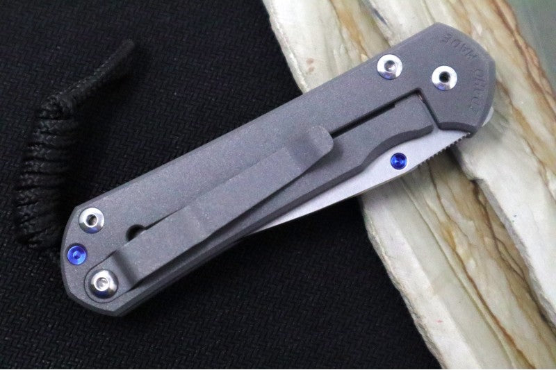 Chris Reeve Knives Small Sebenza 31 - Drop Point / CPM-Magnacut Steel / Plain Titanium Handle S31-1000