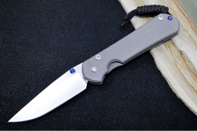 Chris Reeve Knives Small Sebenza 31 - Drop Point / CPM-Magnacut Steel / Plain Titanium Handle S31-1000