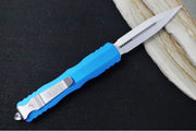 Microtech Dirac OTF - Dagger Blade / Stonewash Finish / Blue Handle 225-10BL - Northwest Knives