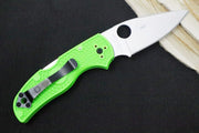 Spyderco Native 5 - Green FRN Handle / LC200N Steel / Leaf Shaped Blade C41PGR5 - Northwest Knives