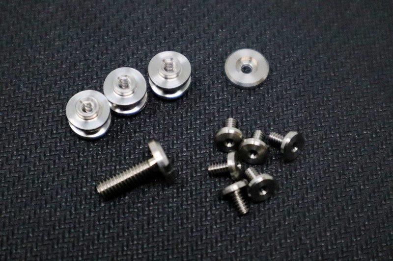 Hinderer Complete Eklipse 3.5" Hardware Set - Stonewash Titanium