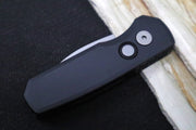 Pro Tech Runt Auto - Black Aluminum Handle / Stonewashed Wharncliffe Blade / Magnacut Steel R5301 - Northwest Knives