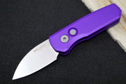 Pro Tech Runt Auto - Purple Aluminum Handle / Stonewashed Wharncliffe Blade / Magnacut Steel R5301-Purple - Northwest Knives