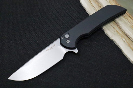 Pro Tech Mordax Knife With Black Aluminum Handle And Stonewash Magnacut Blade | Northwest Knives