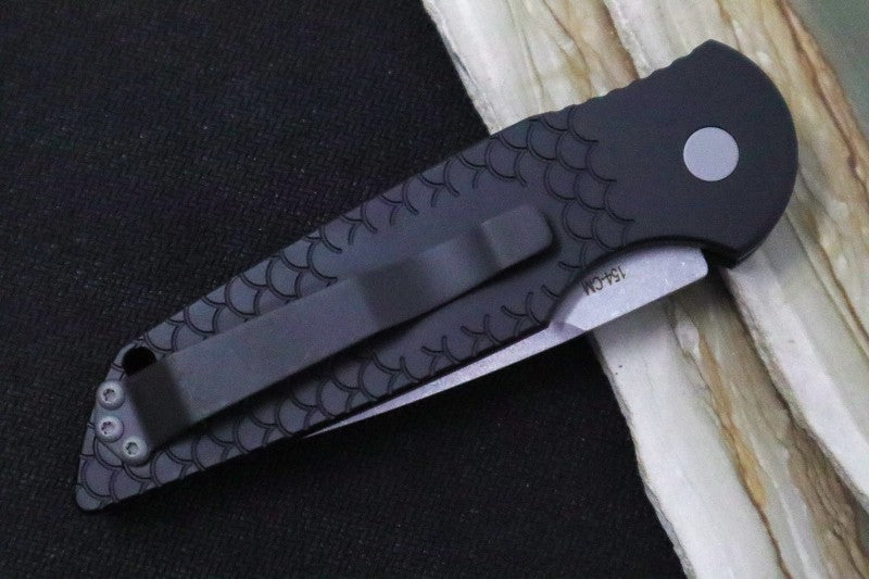 Pro Tech Tactical Response 3 Auto - Black Handle / Fish Scales / Stonewash Blade TR-3X1SW - Northwest Knives
