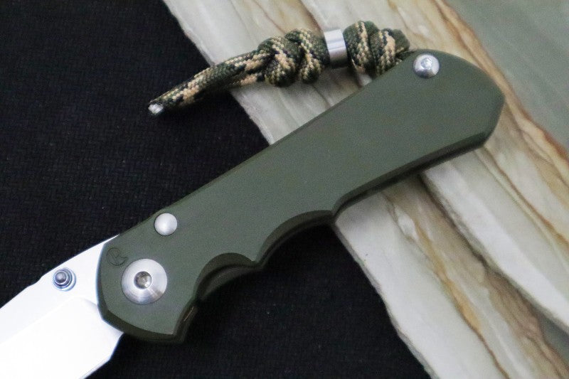 Chris Reeve Knives Small Inkosi NWK Exclusive - Insingo blade / CPM-S45VN / OD Green Cerakote Handle / Camo Lanyard with Bead SIN-1137 - Northwest Knives