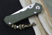 Chris Reeve Knives Small Inkosi NWK Exclusive - Insingo blade / CPM-S45VN / OD Green Cerakote Handle / Camo Lanyard with Bead SIN-1137 - Northwest Knives