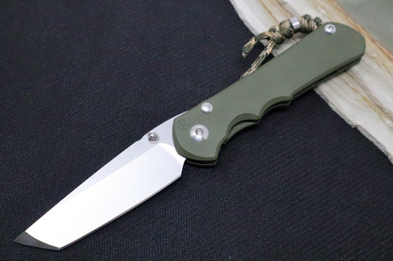 Chris Reeve Knives Large Inkosi NWK Exclusive - Tanto Blade / CPM-S45VN / OD Green Cerakote Handle / Camo Lanyard with Bead LIN-1139