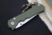 Chris Reeve Knives Large Inkosi NWK Exclusive - Tanto Blade / CPM-S45VN / OD Green Cerakote Handle / Camo Lanyard with Bead LIN-1139 - Northwest Knives
