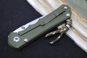 Chris Reeve Knives Large Inkosi NWK Exclusive - Tanto Blade / CPM-S45VN / OD Green Cerakote Handle / Camo Lanyard with Bead LIN-1139 - Northwest Knives