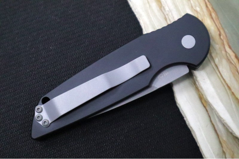 Pro Tech Tactical Response 3 Auto - Black Handle - Stonewash Blade