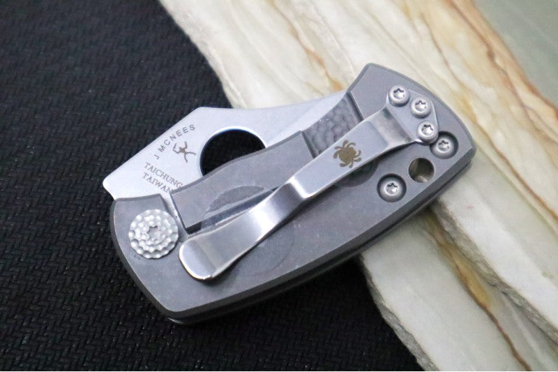 Spyderco McBee - Titanium Handle / Satin Blade - C236TIP - Northwest Knives