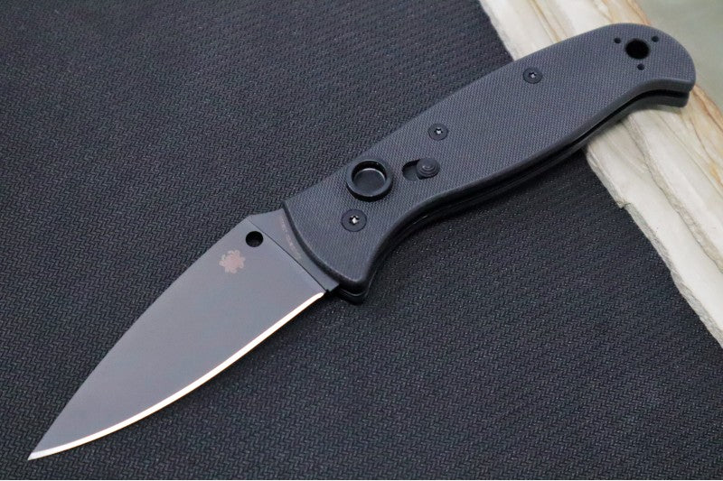 Spyderco Autonomy 2 - Black G-10 Handle / Black LC200N Blade - C165GPBBK2