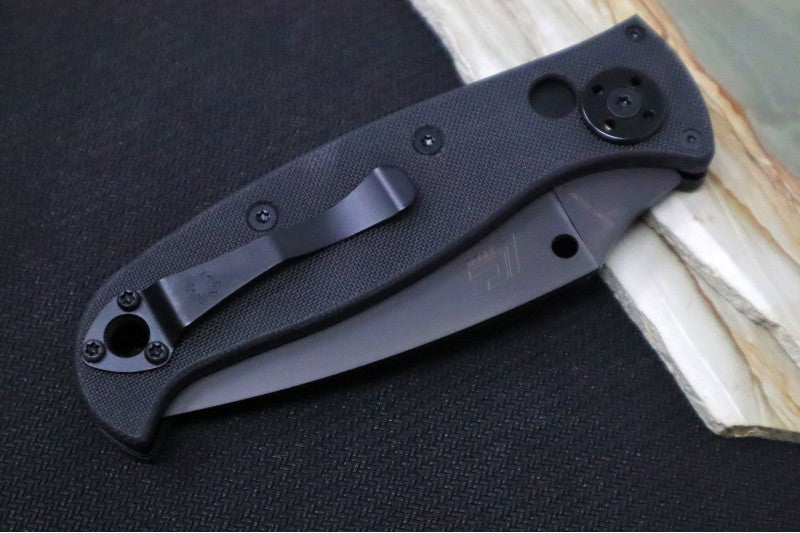 Spyderco Autonomy 2 - Black G-10 Handle / Black LC200N Blade - C165GPBBK2