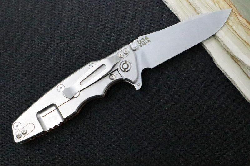 Rick Hinderer Knives Eklipse 3.5" - Spearpoint - Stonewash - Orange G-10