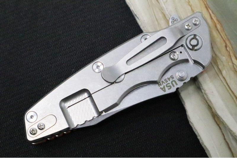 Rick Hinderer Knives Eklipse 3.5" - Spearpoint - Stonewash - Orange G-10 - Northwest Knives