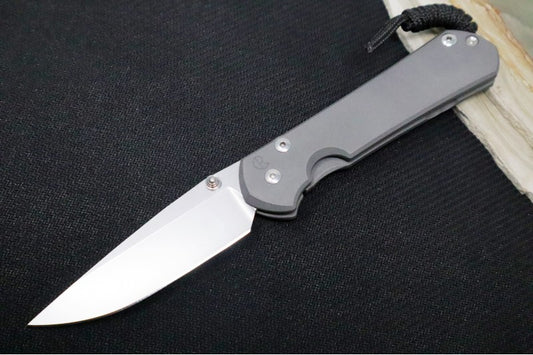 Chris Reeve Knives Large Sebenza 31 - Drop Point Blade / Silver Hardware