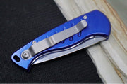 Piranha Knives "Fingerling" - 154CM Blade / Blue Aluminum Handle - Northwest Knives
