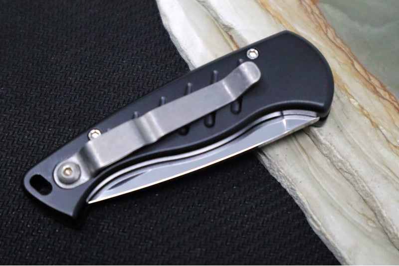 Piranha Knives "Fingerling" - 154CM Blade / Black Aluminum Handle - Northwest Knives