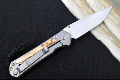 Chris Reeve Knives Small Sebenza 31 - Drop Point / Box Elder Inlay (A3)