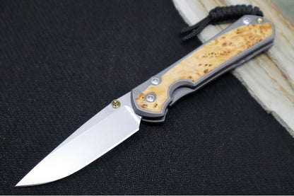 Chris Reeve Knives Small Sebenza 31 - Drop Point / Box Elder Inlay (A2)