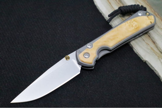 Chris Reeve Knives Small Sebenza 31 - Drop Point / Box Elder Inlay (A1)