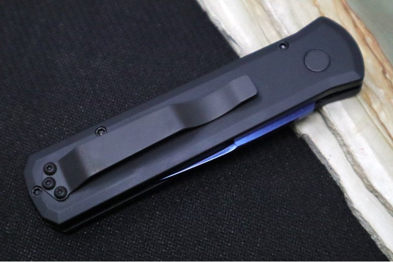 Pro Tech Godson Auto - Black Handle / 154CM Steel / Sapphire Finished Blade 721-SB - Northwest Knives