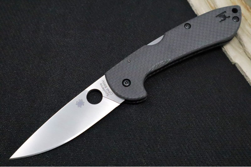 Spyderco Siren SPRINT RUN - Satin Blade / CPM-S90V Steel / Black Carbon Fiber Handle C247CFP