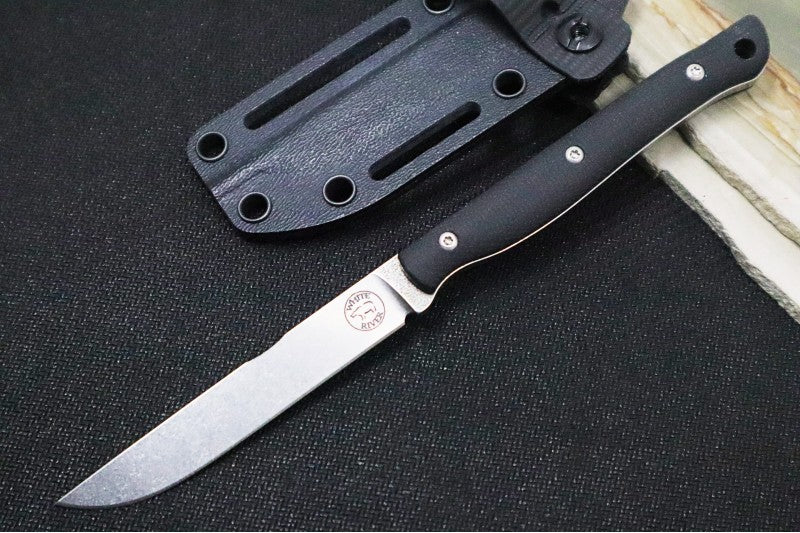 White River Knives Exodus 3 - CPM-S35VN Steel / Black Micarta Handle