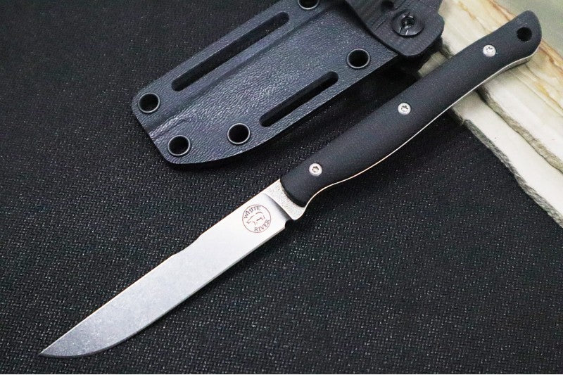White River Knives Exodus 3 - CPM-S35VN Steel / Black Micarta Handle ...