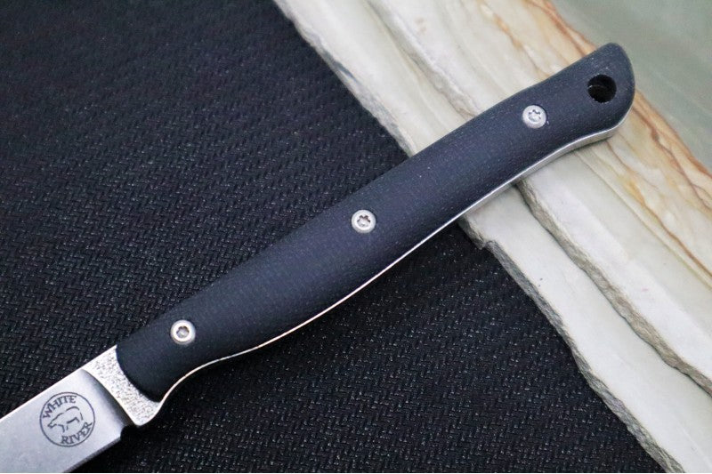 White River Knives Exodus 3 - CPM-S35VN Steel / Black Micarta Handle